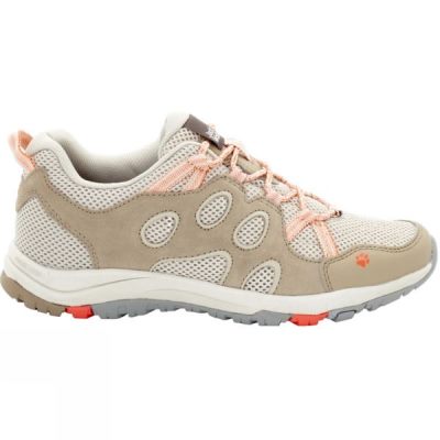 Botas Jack Wolfskin Rocksand Chill Low Mujer - Beige / Coral - Chile KUM218650